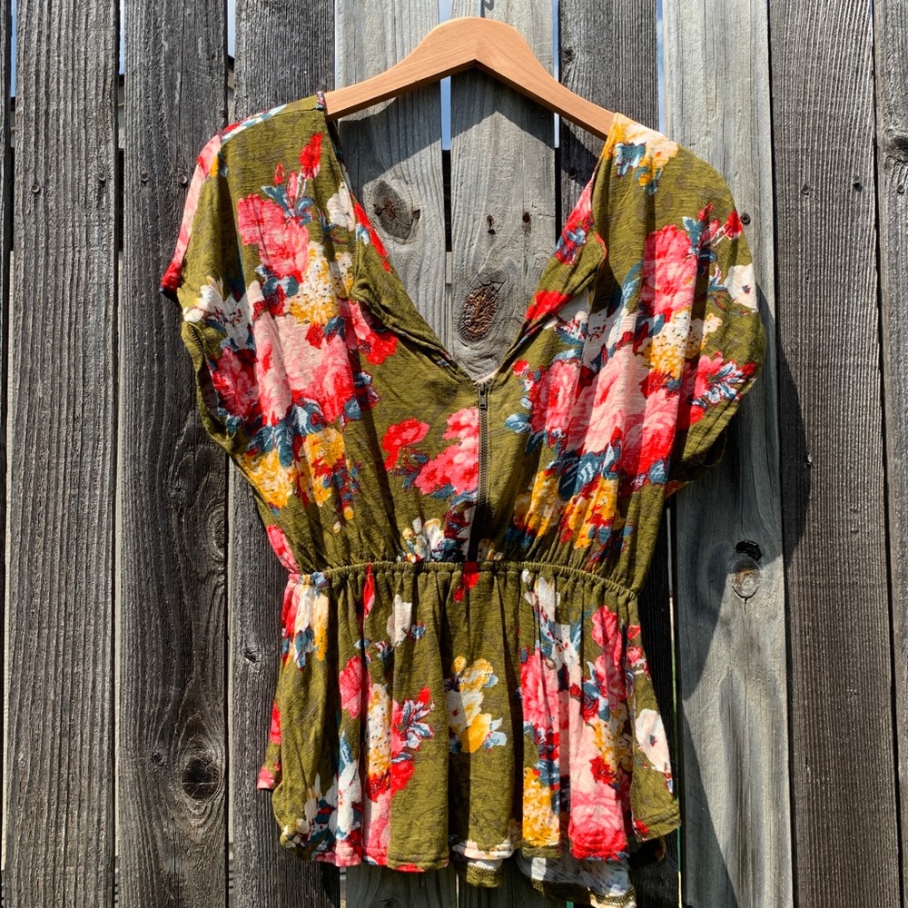 Urban Outfitters Cooperative floral babydoll top